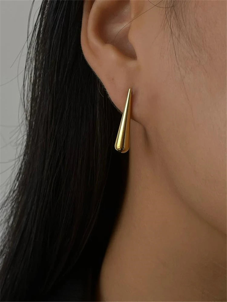 Irregular long earrings