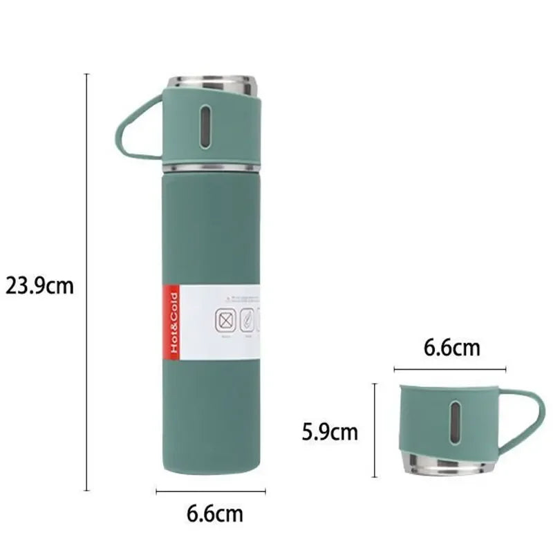 500ML Stainless Steel Vacuum Flask Gift Set