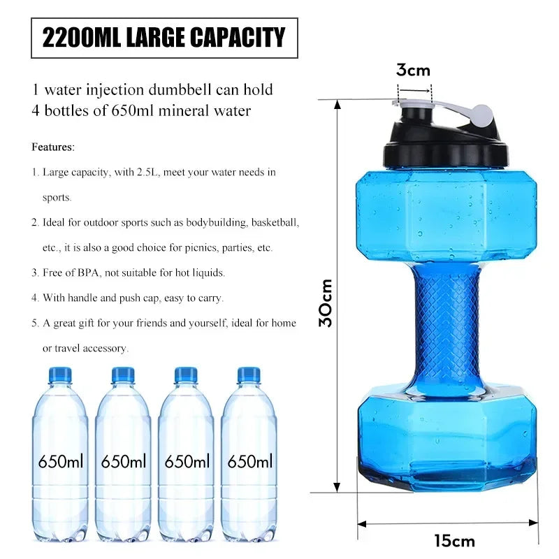Dumbbell Hammer Water Bottle